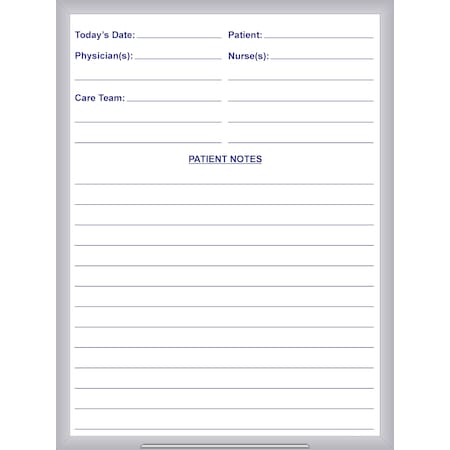 Ghent Hospital Non-Magnetic Whiteboard, 3'H x 2'W GRPM211H-23